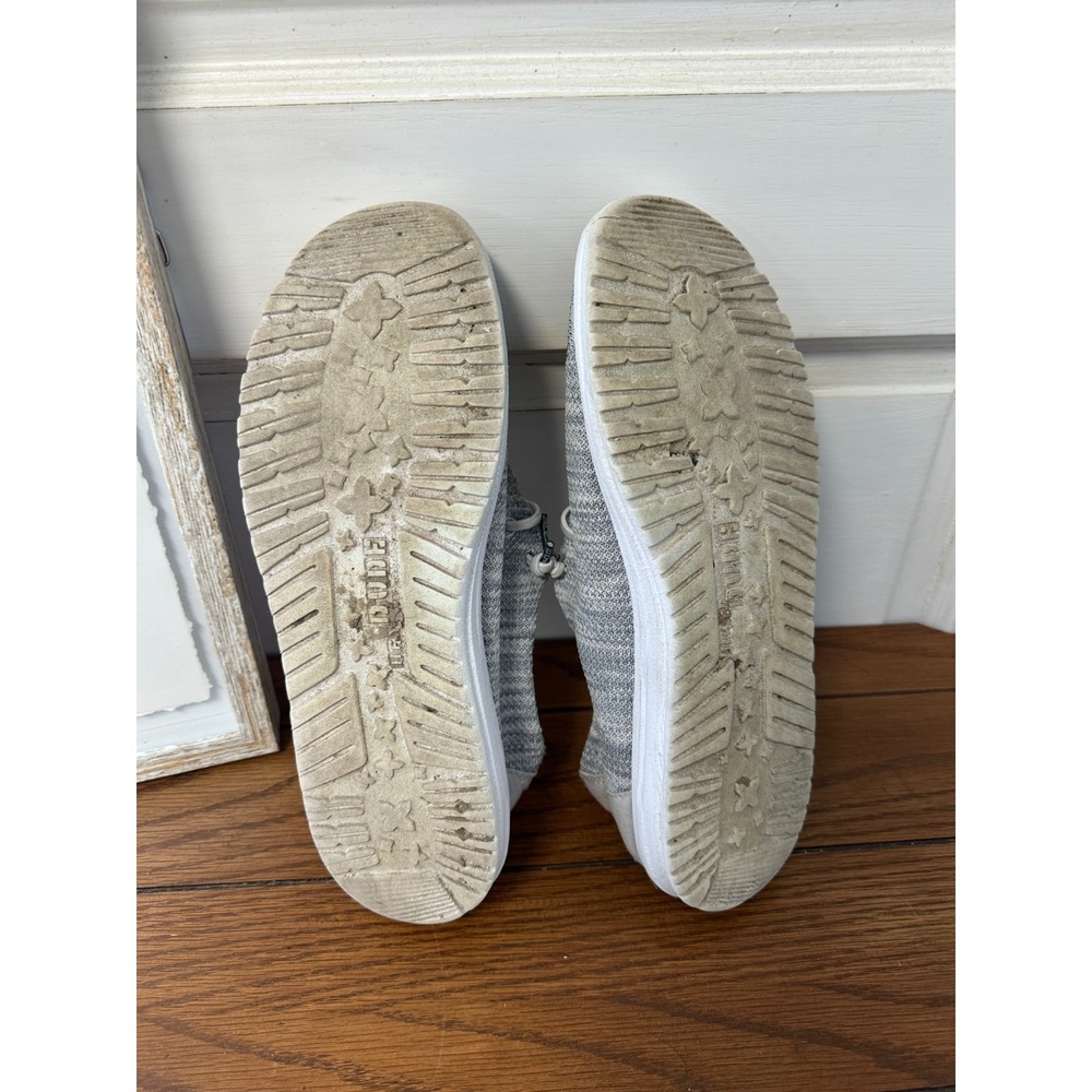 Hey Dude Shoes Womens Size 8 Wendy Sox Glacier Grey Casual Slip Ons - Picture 8 of 9